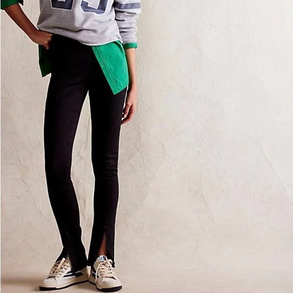 Free‎ People Women's Jeans We The Free Double Dutch Pull-On Black Jeans-small